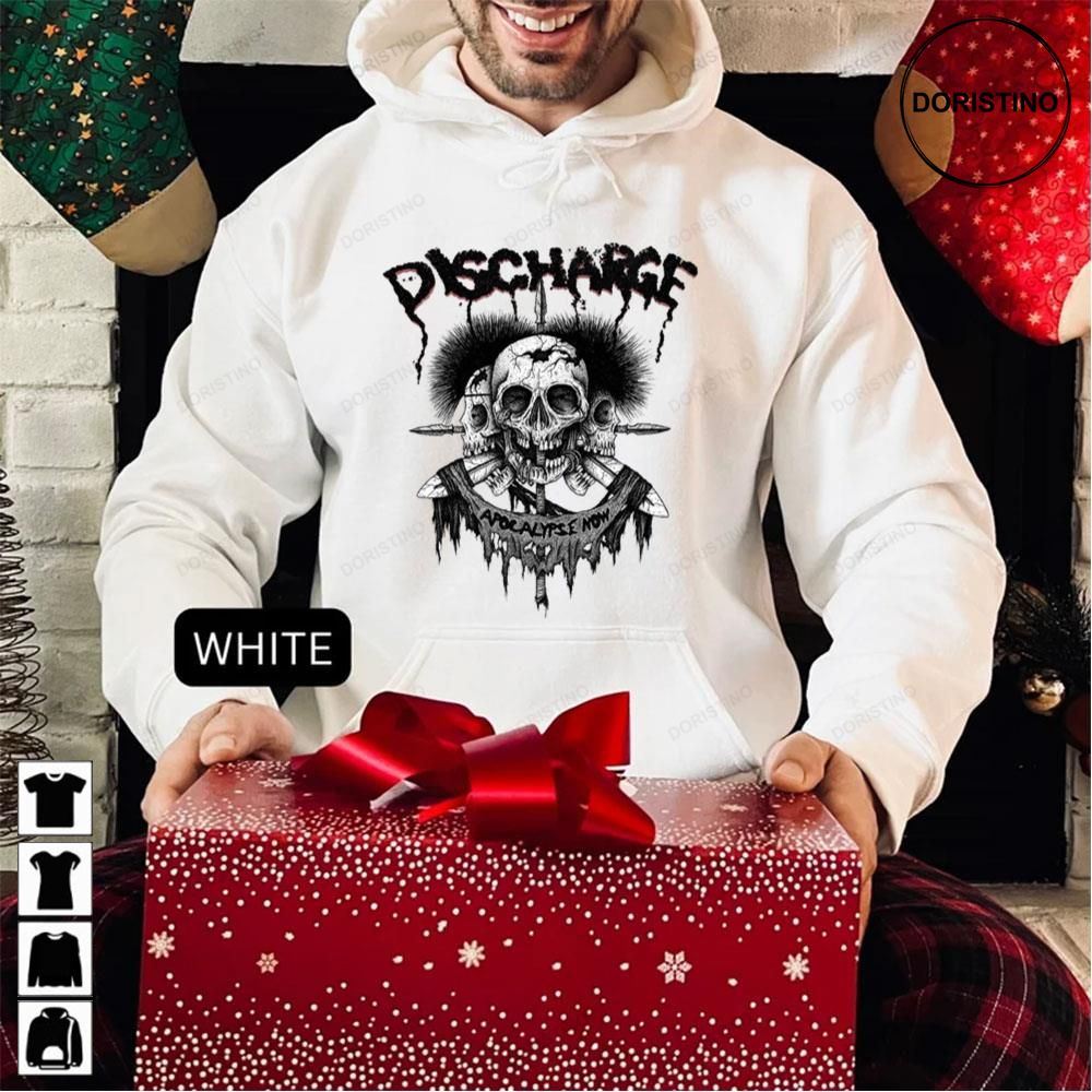Discharge Apocalypse Skull Band Art Awesome Shirts